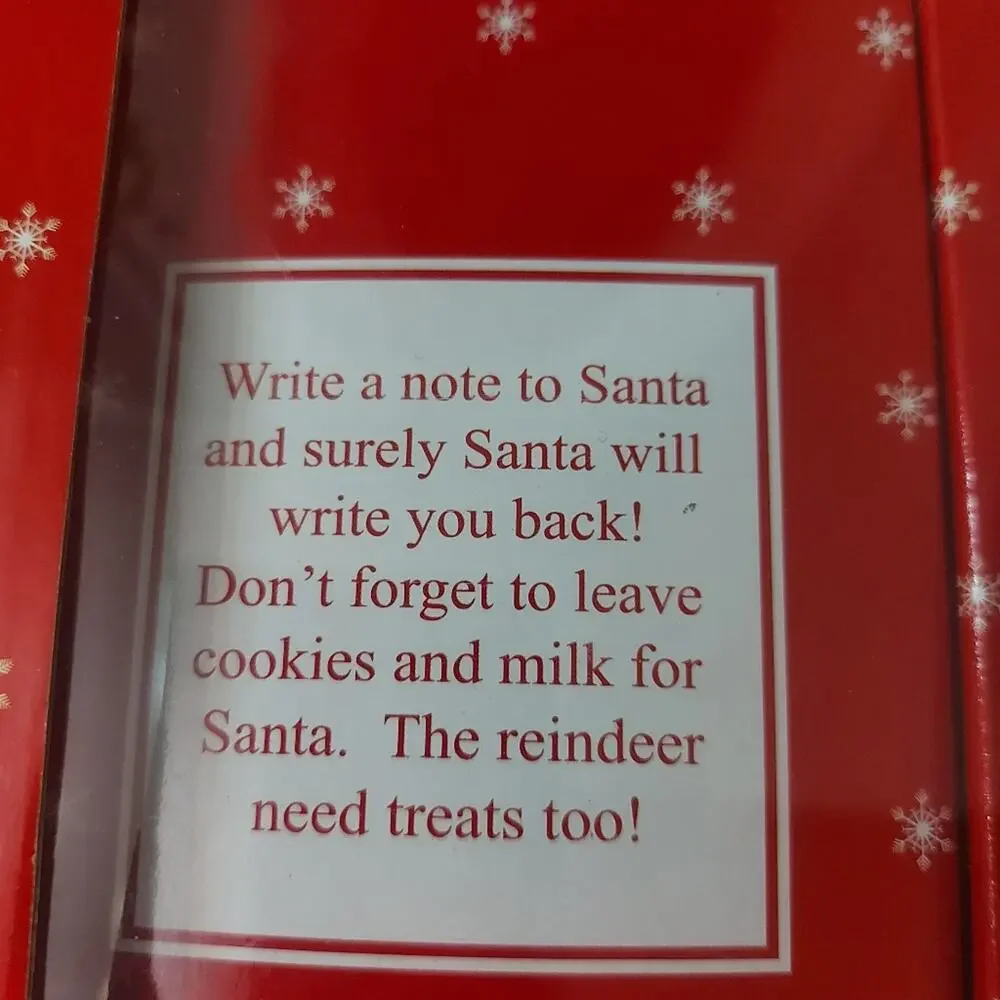 Santa's Cookie Message Plate + Reindeer Food Christmas Eve Holiday December Xmas